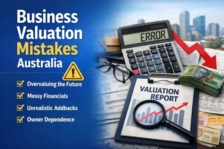 Business valuation mistakes Australia including messy financials and unrealistic addbacks